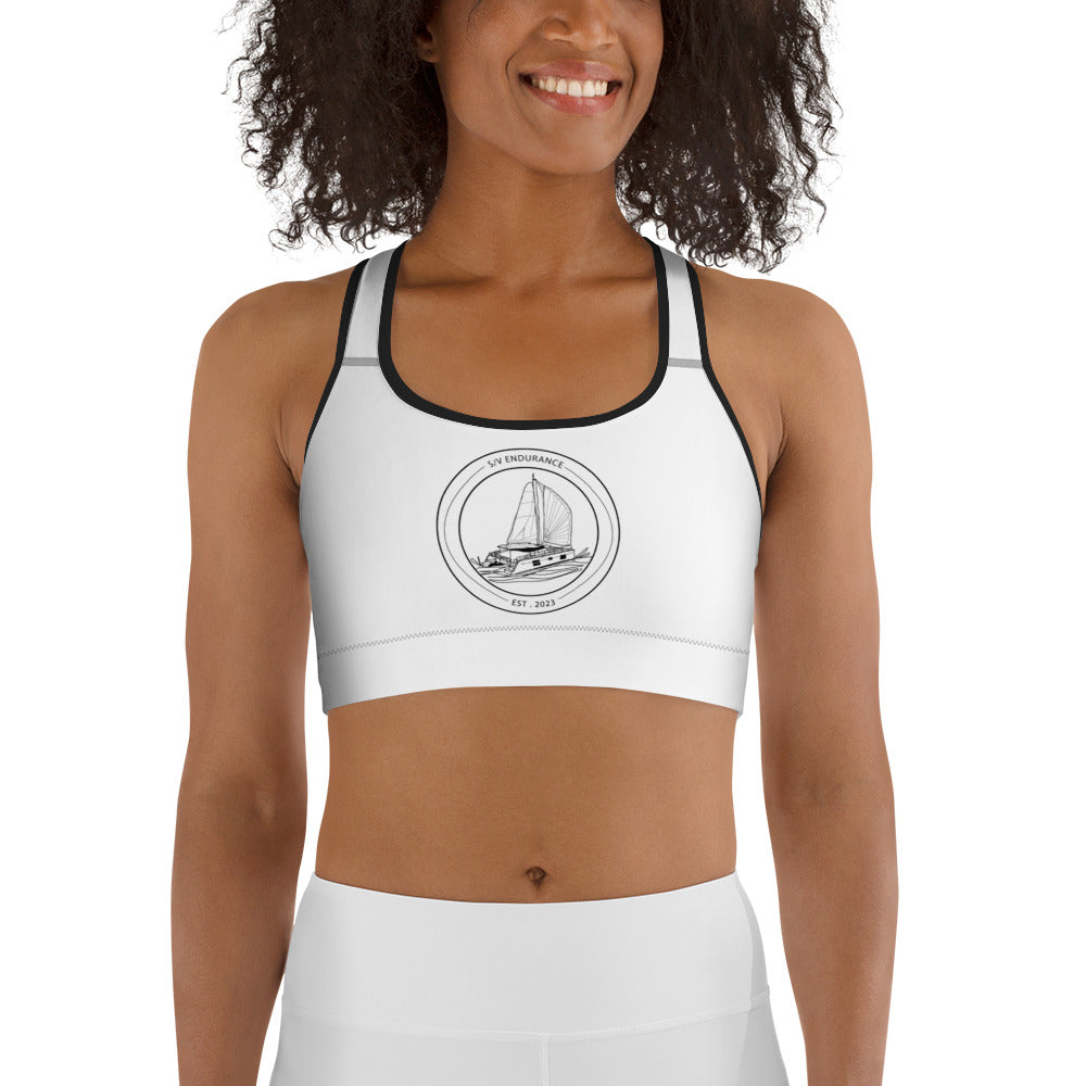 Sports bra - Black & White Logo