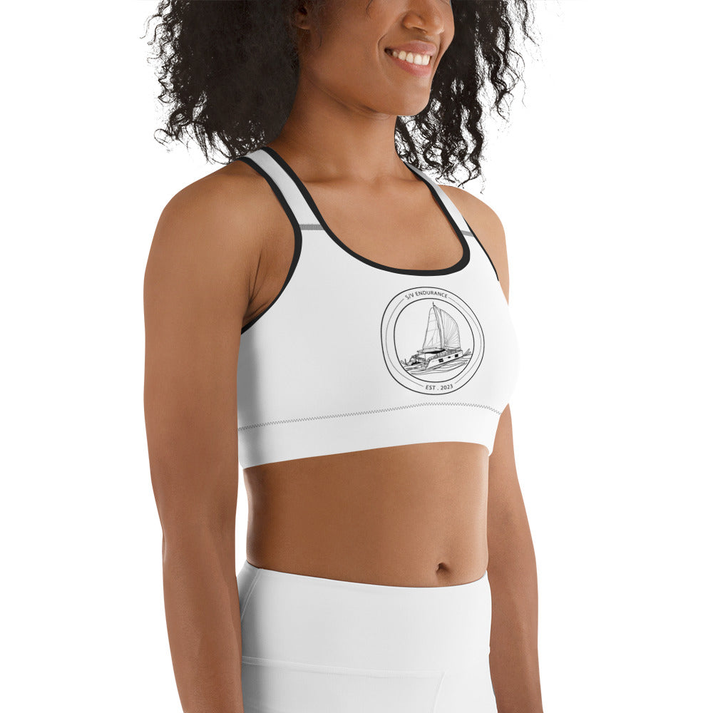 Sports bra - Black & White Logo